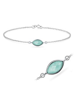 Amazonite Silver Bracelets BRS-389